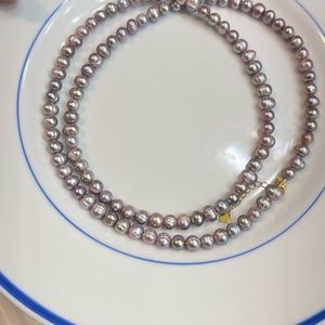 SOLD EXTERNALLY —light purple  Pearl Necklace